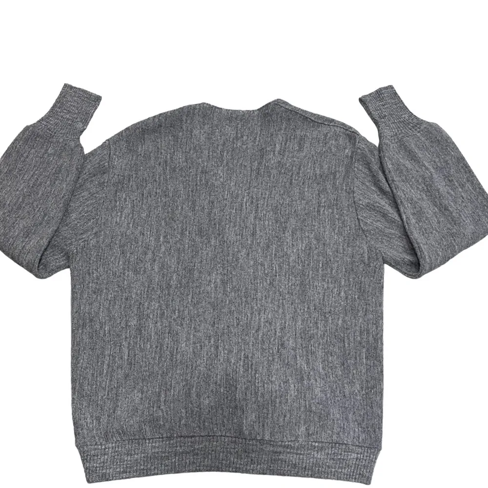 Vintage Gray Union Made Grandpa Cardigan Sweater Size XL - Image 3