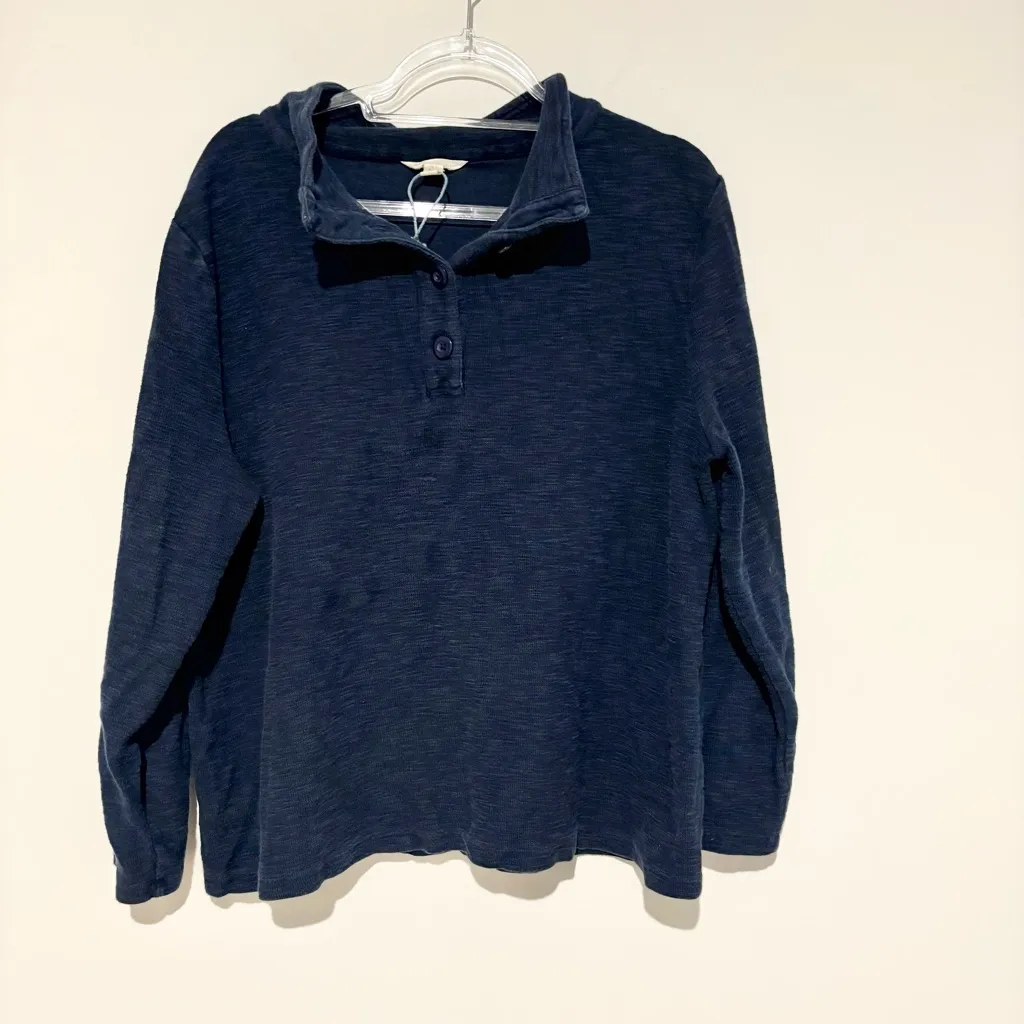 Seasalt Cornwall Organic Cotton‎ Last Boat Sweatshirt Navy blue size US 12 - Image 3