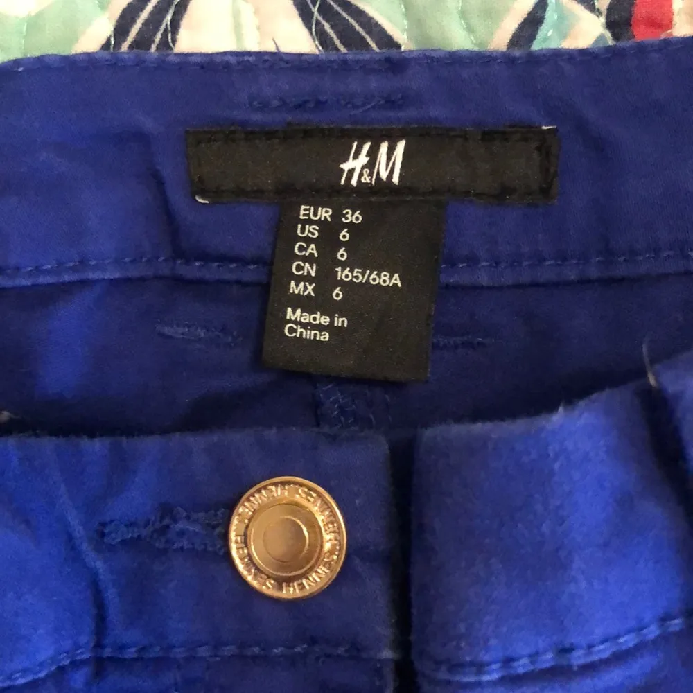 H&M Blue Straight-Leg Slacks📝 - Image 3