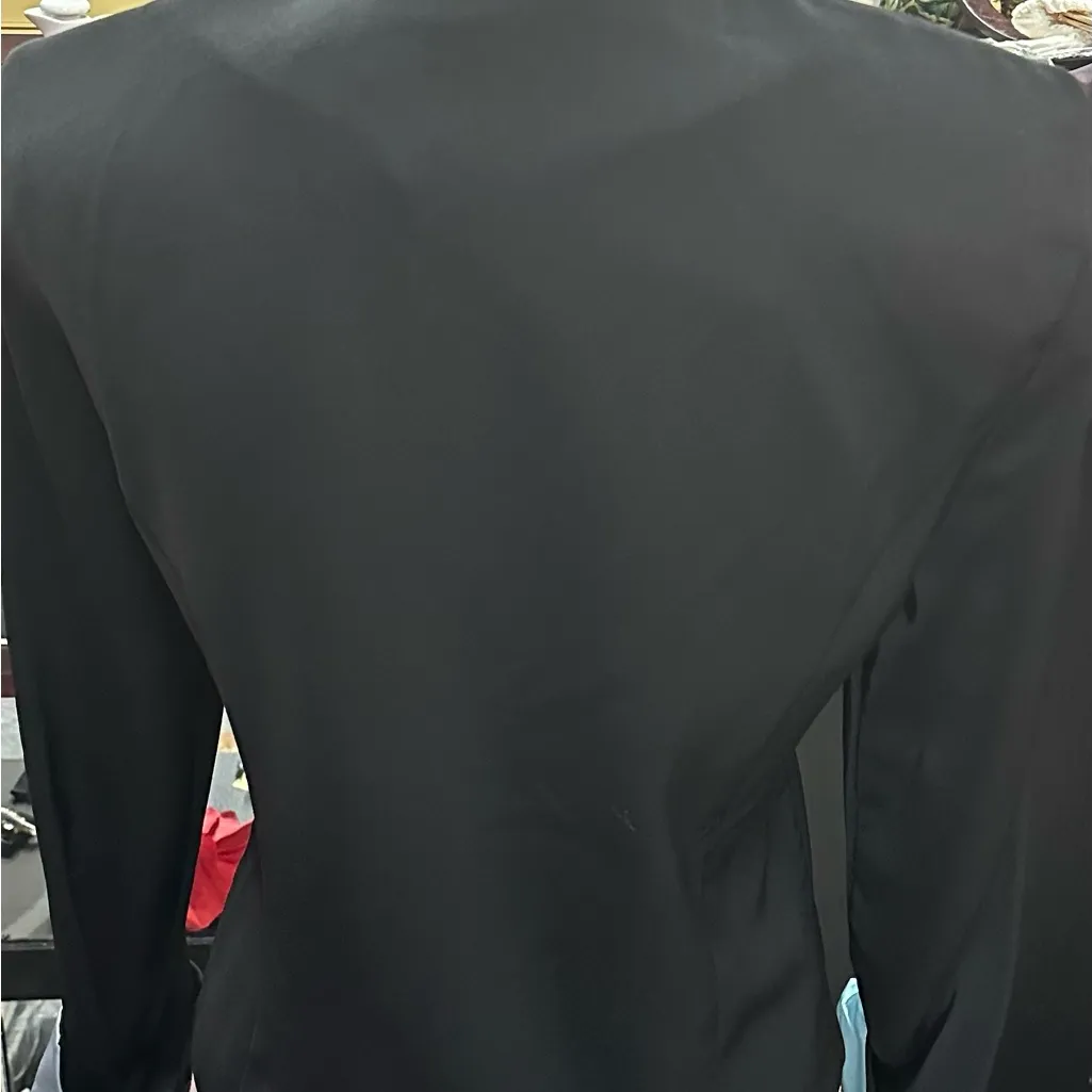 Sag Harbor sz 10 black & light blue blazer - Image 5