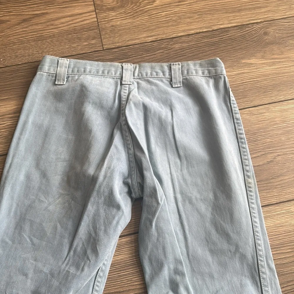 light blue "Hillbilly" bell bottoms flared jeans from the 1960s & 1970s disco Size 31 - Image 8