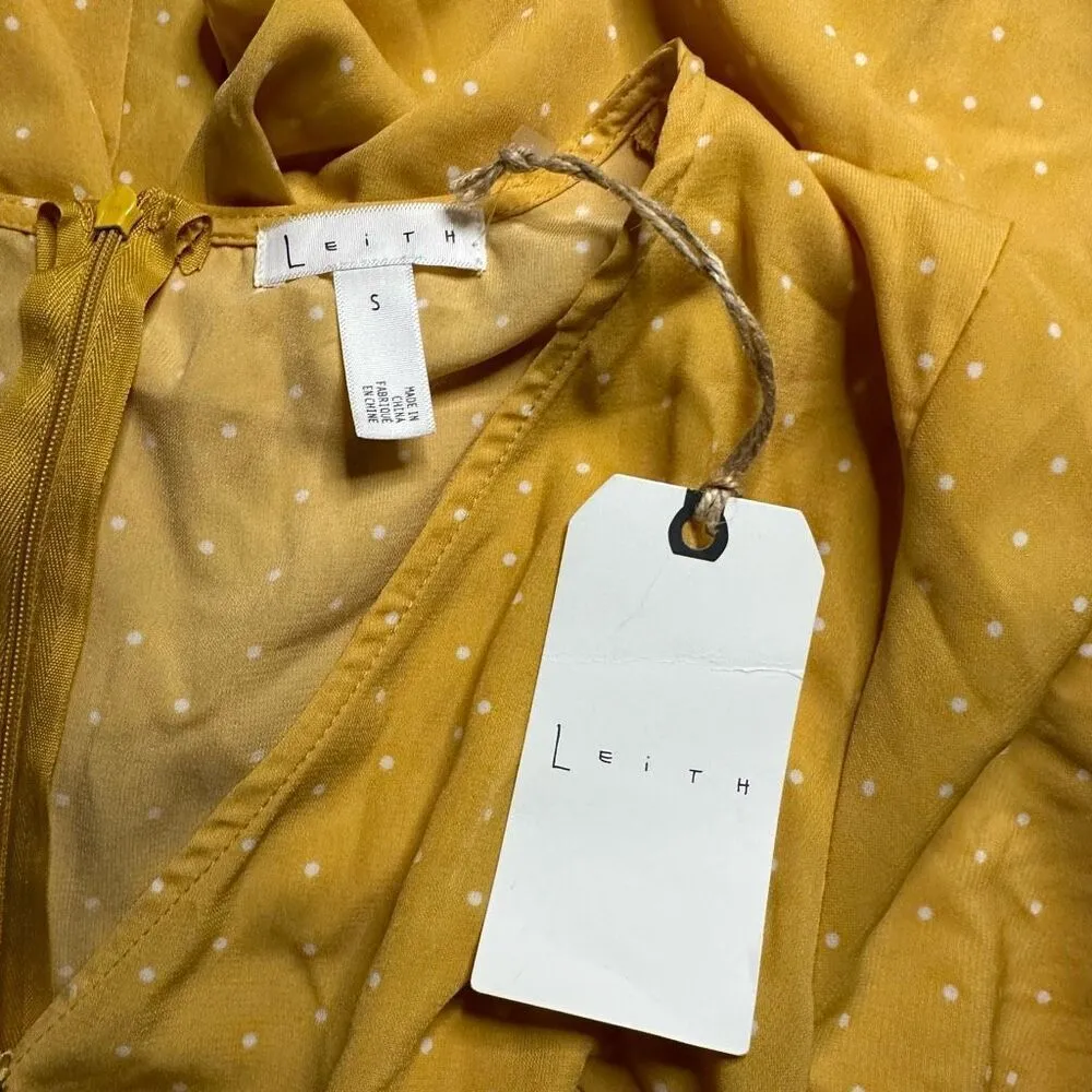 Leith NWT  romper jumpsuit yellow small - Image 4