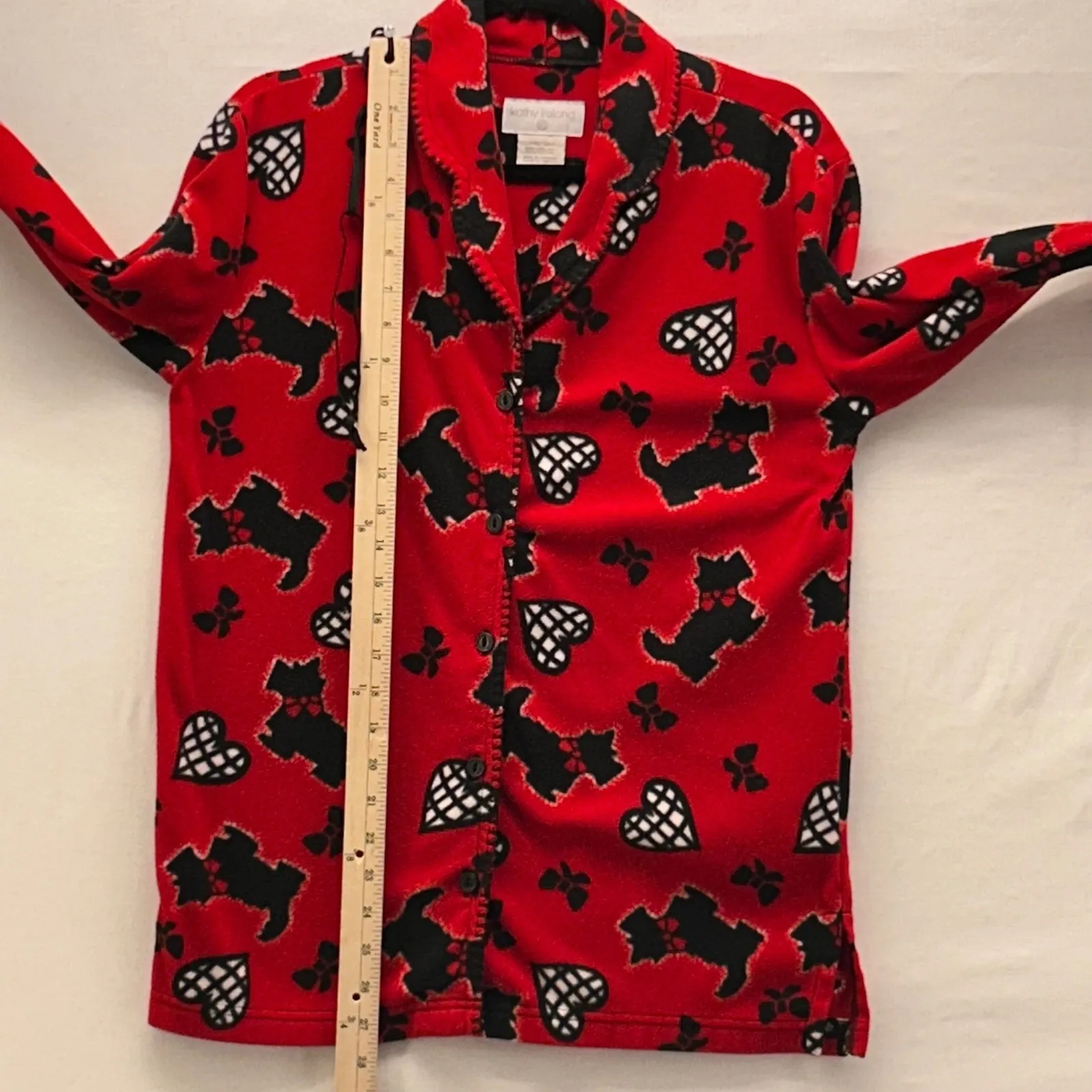 Kathy Ireland Pajama Set Red Small - Image 11