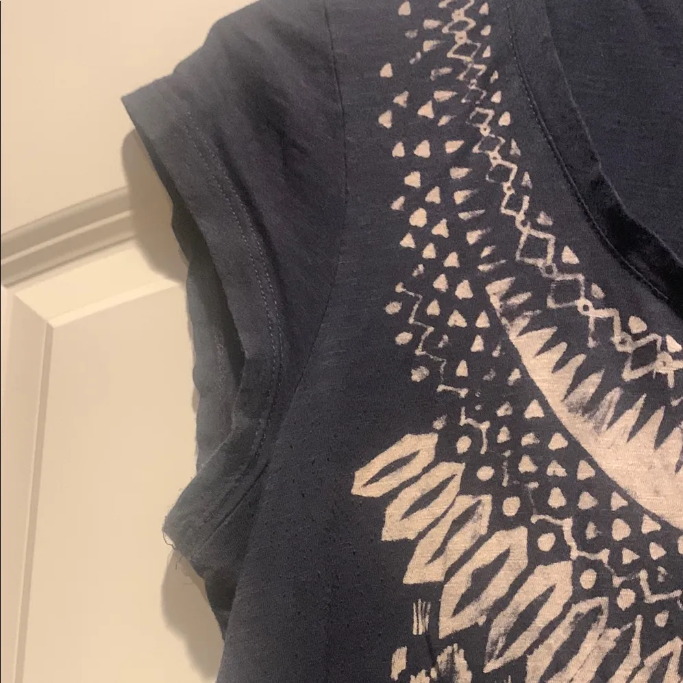 Lucky Brand  Black Embellished Muscle Tee ~ XL - Image 4