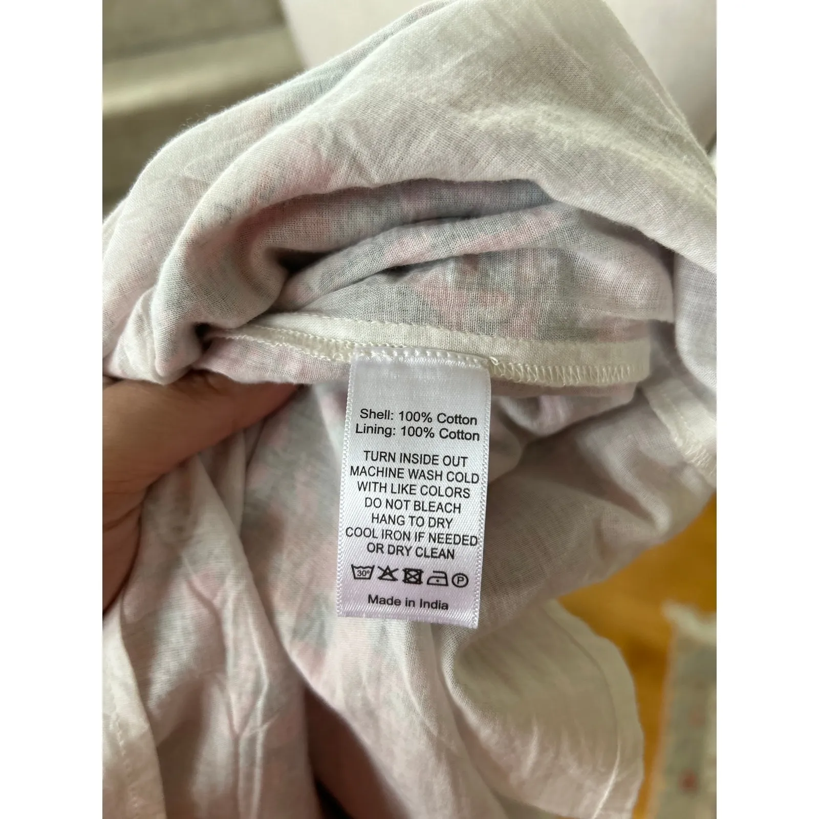 Anna Cate Pink Floral Block Print Shirred Ruffle Sleeve Midi Dress Size M - Image 7