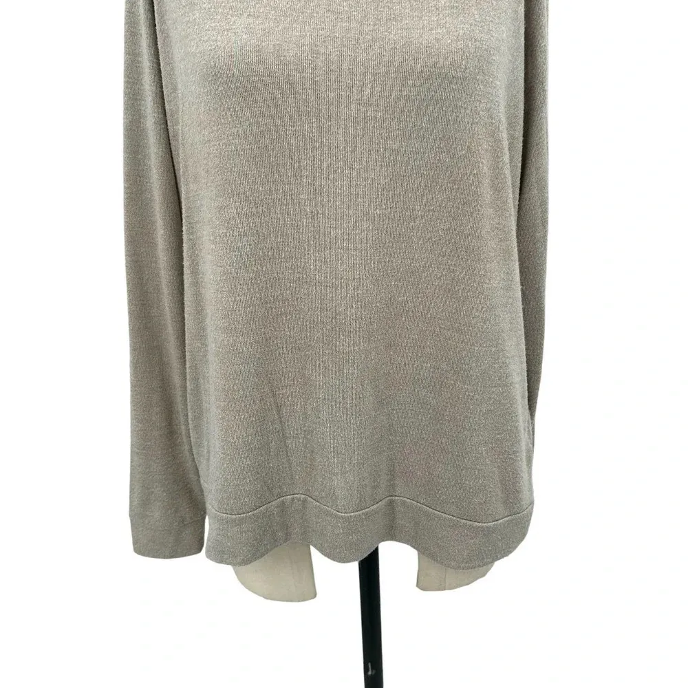 Nation Ltd  Beige Tan‎ Pullover Sweatshirt Top Size Medium - Image 3