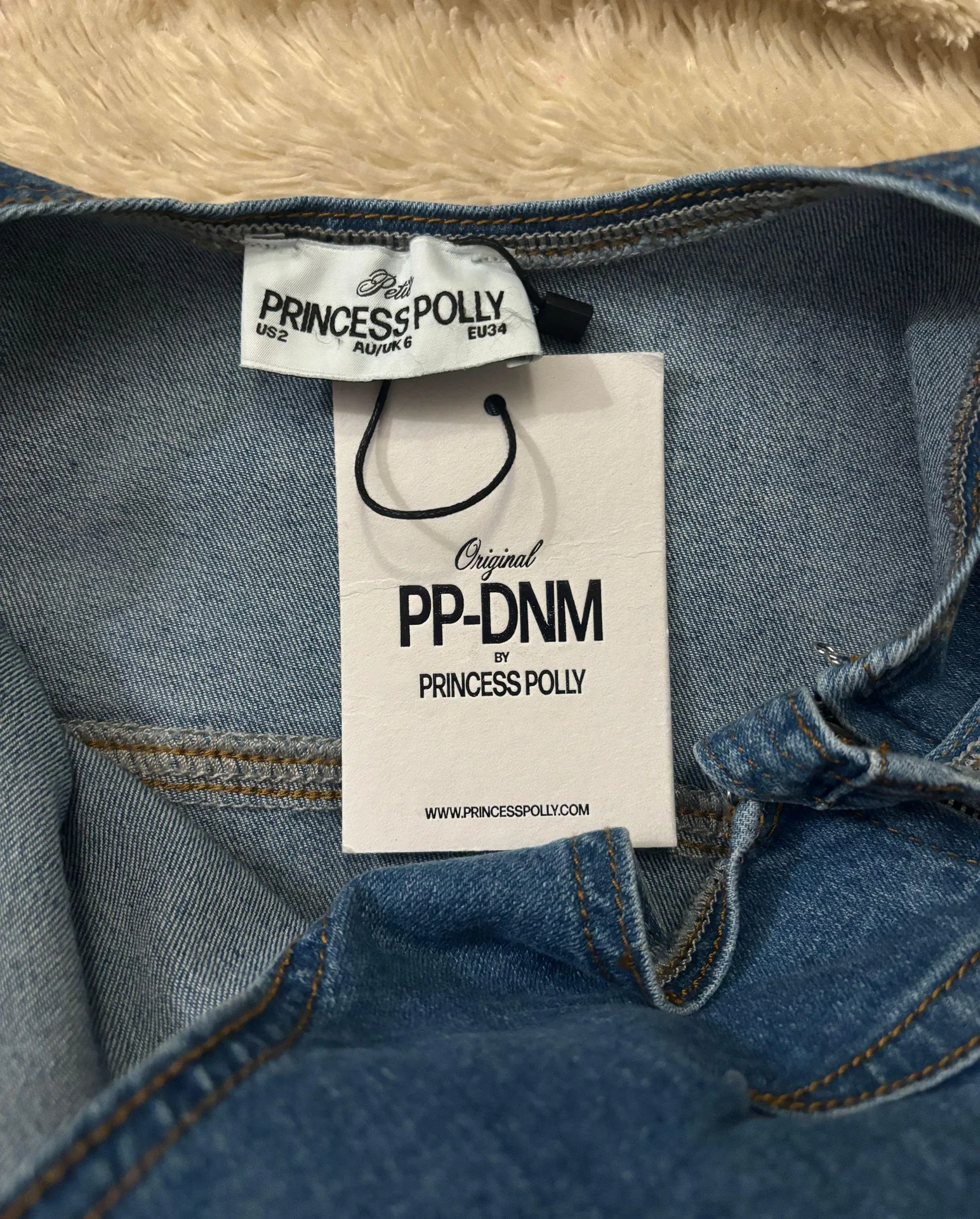 denim mini dress - Image 4