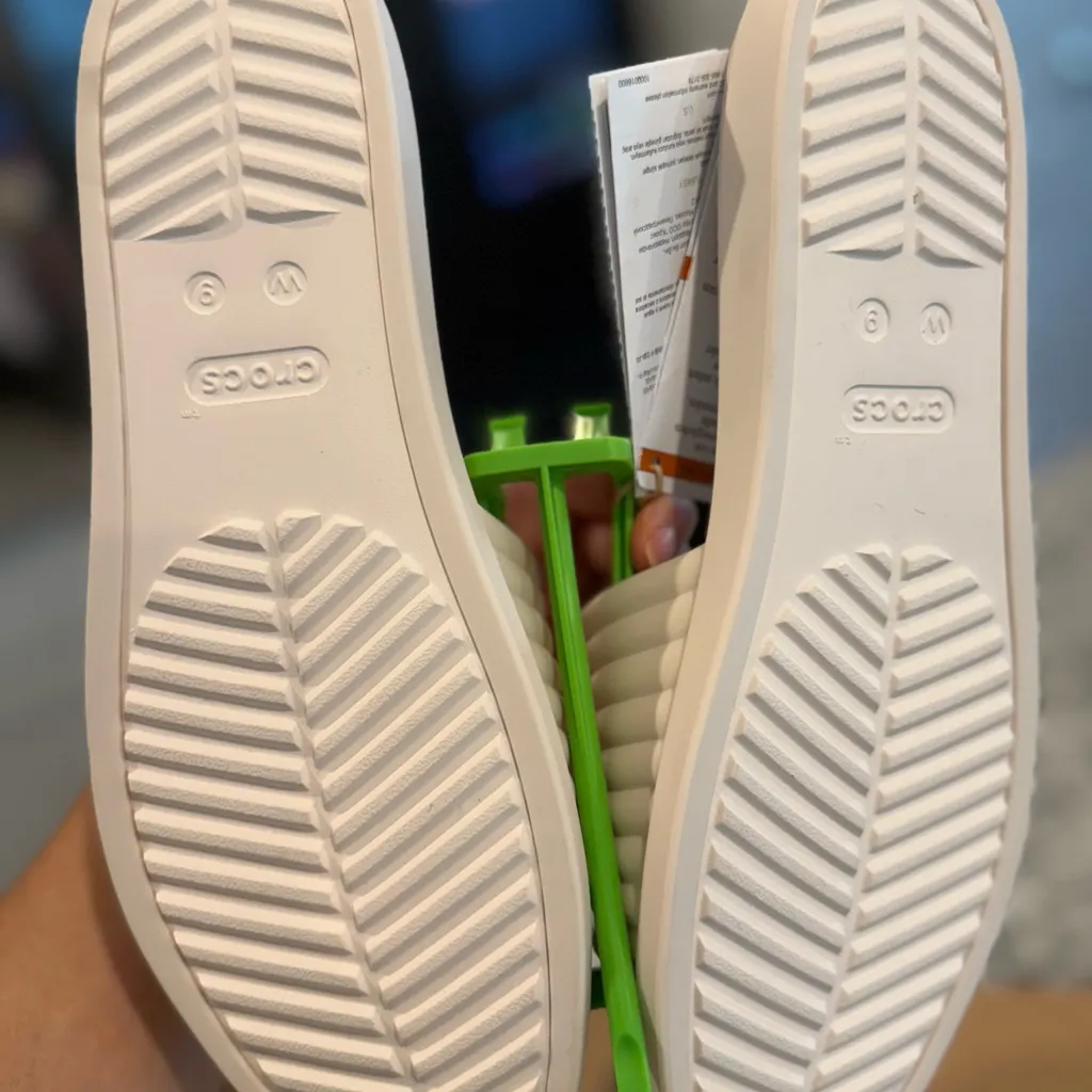 CROCS Women's Cream Slide Sandals - Image 3