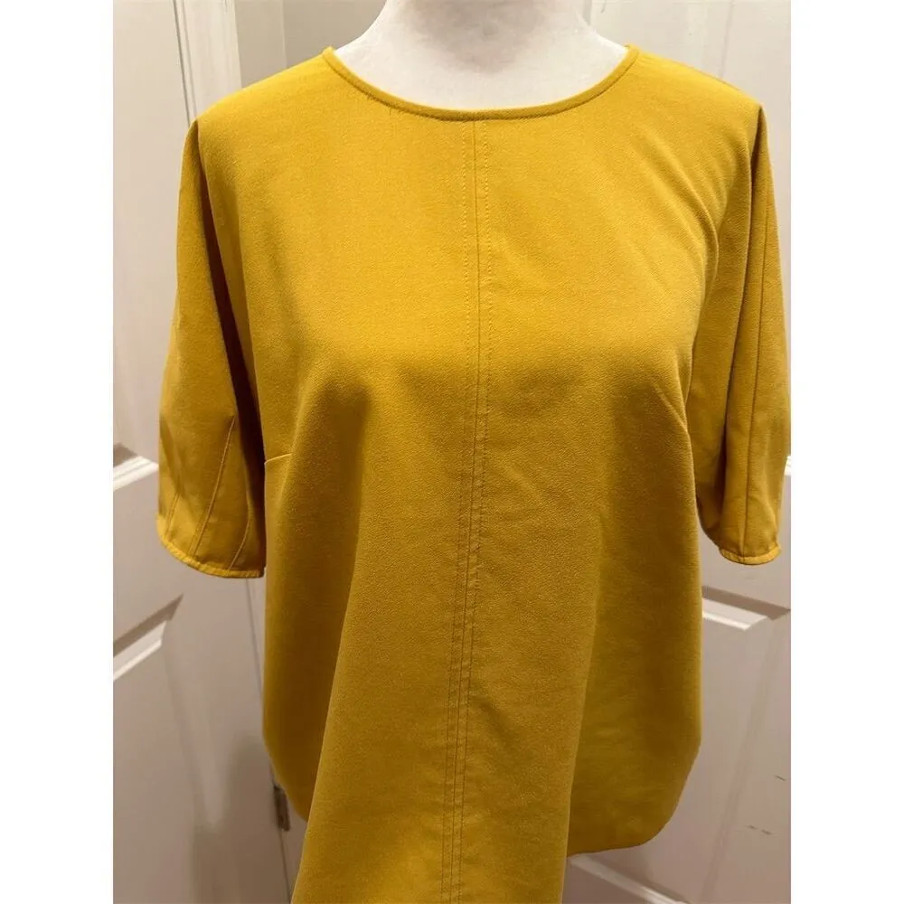 Who What Wear Women's Yellow Dolman Sleeve Blouse Size M - Image 2