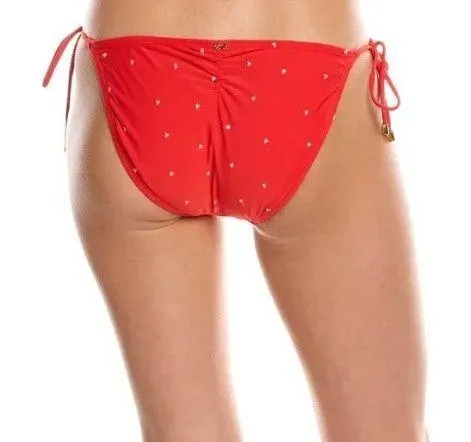 PQ Swim Red Embroidered Heart Bikini Bottoms - Image 5