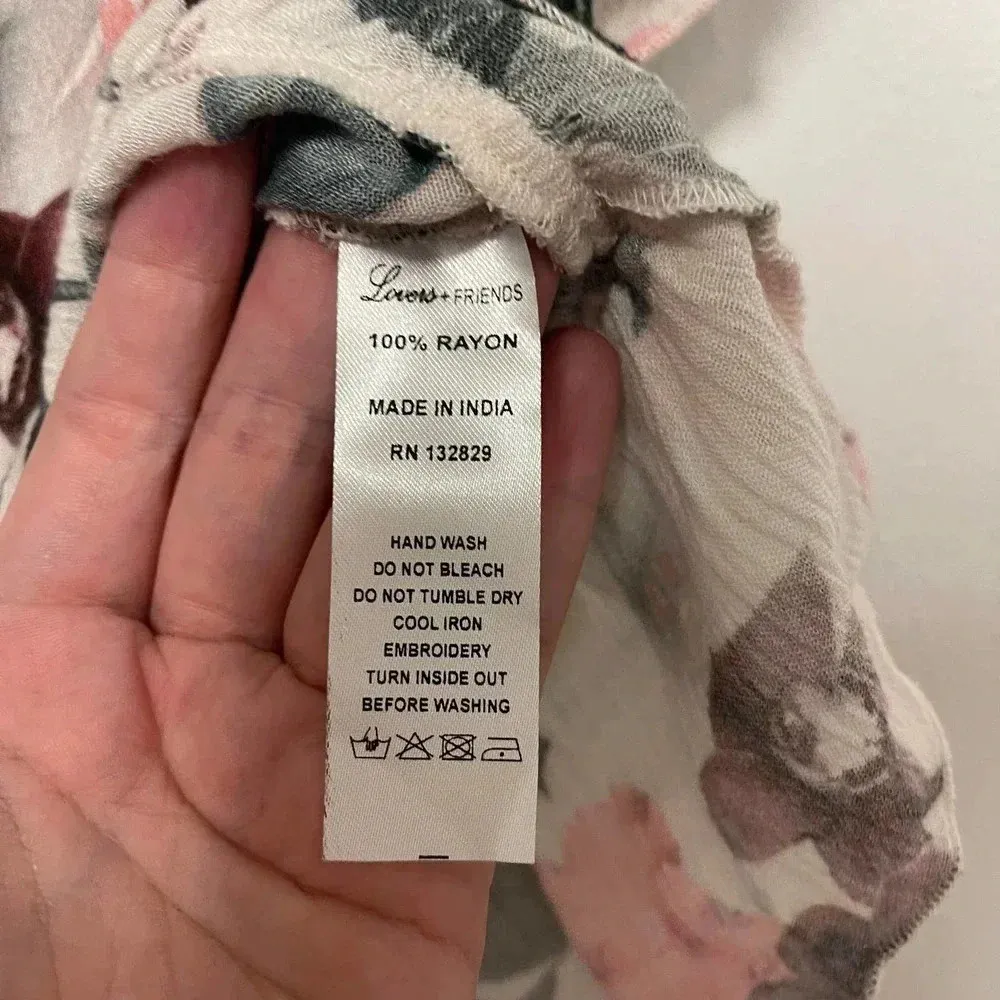 NWT Lovers + Friends Waves for Days Crop Top - Floral Crepe Wrap Tie Blouse - Image 7