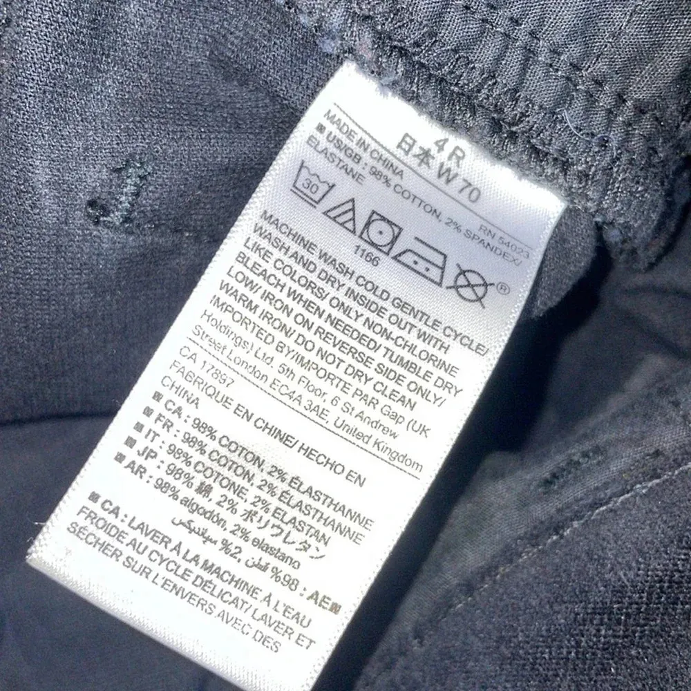 GAP Factory Women’s Black Velvet True Skinny Pants Size 4 - Image 5