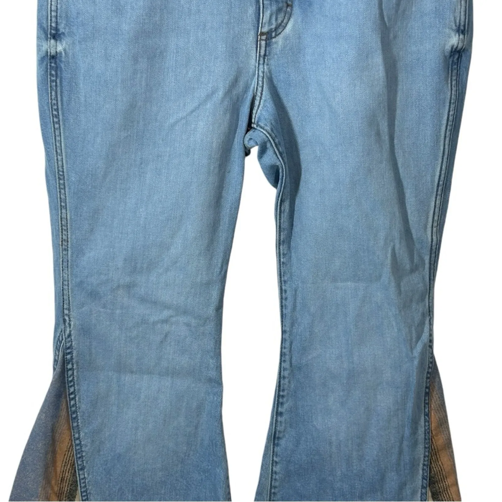 Wrangler x Pendleton Trumpet High Rise Flare Jeans 30x32 Rare Collab - Image 5