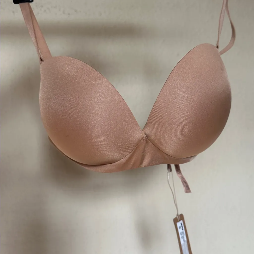 SKIMS‎ ULTIMATE STRAPLESS PUSH-UP BRA, COLOR: CLAY SIZE 32D NWT - Image 2