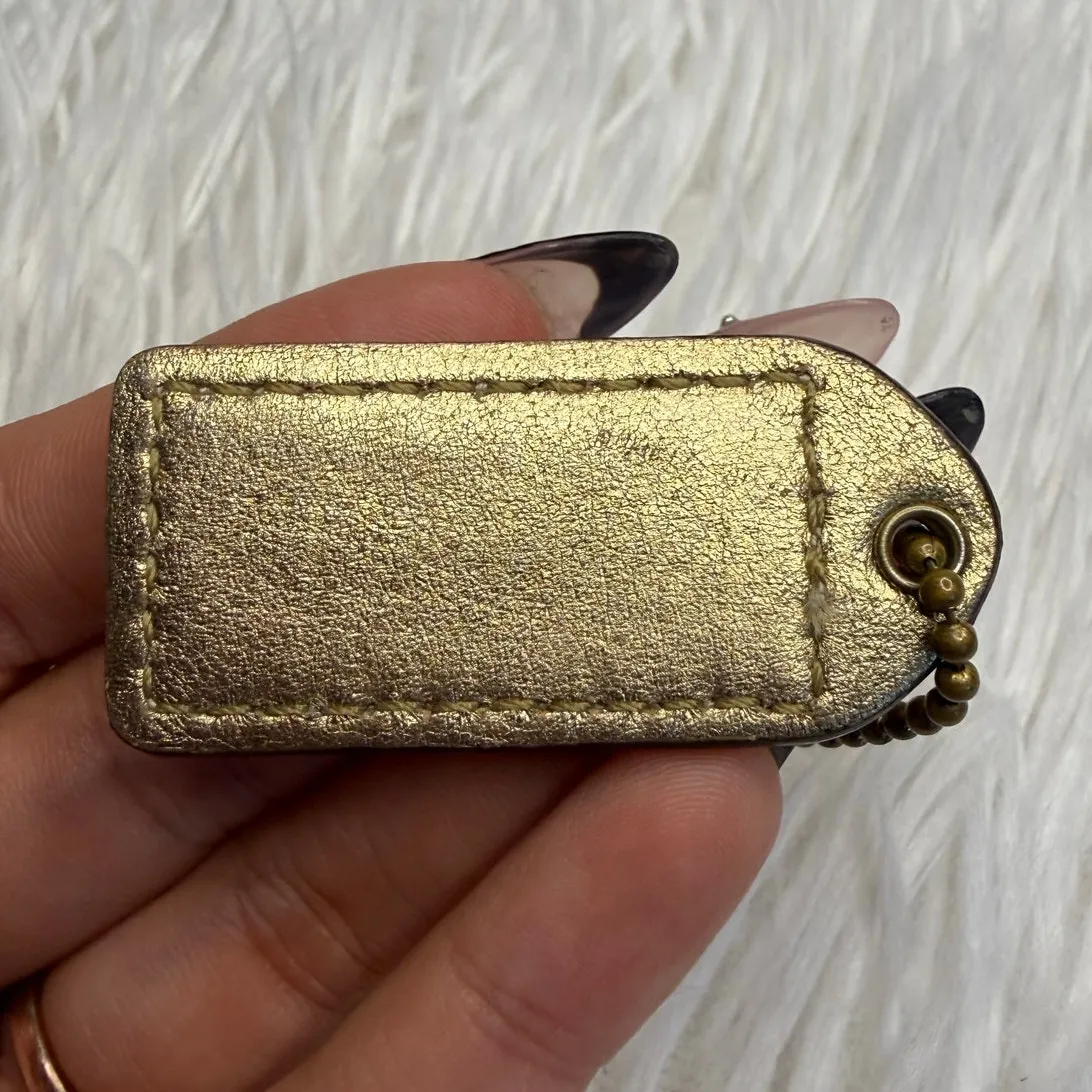 1.5" y2k COACH Vintage Daisy Flower Bag Charm Key Fob - Image 2