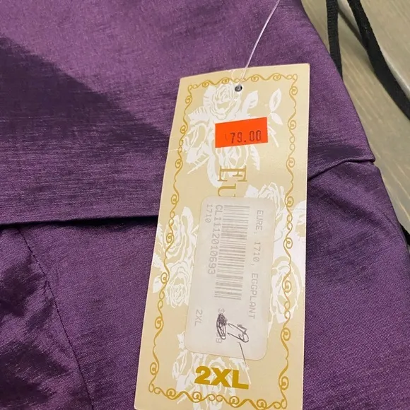 Beautiful eggplant‎ one shoulder dress eureka Purple Size 2X - Image 5