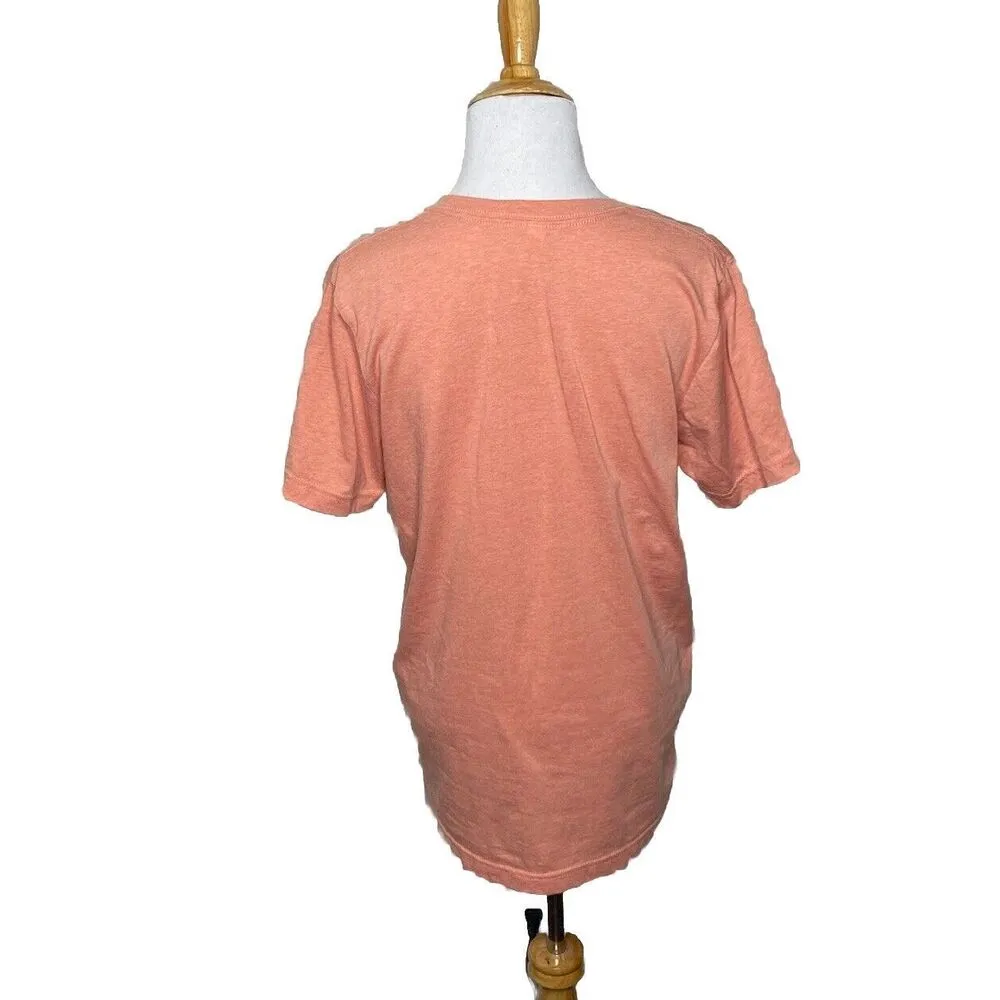 Bella Canvas Aloha Beaches Hawaii Summer Orange Brown Glitter Unisex T-Shirt M - Image 3