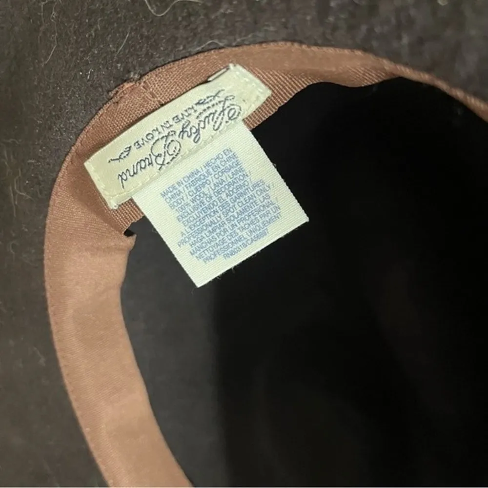 LUCKY BRAND Brown Wool Hat Fedora Outback UNISEX - Image 7