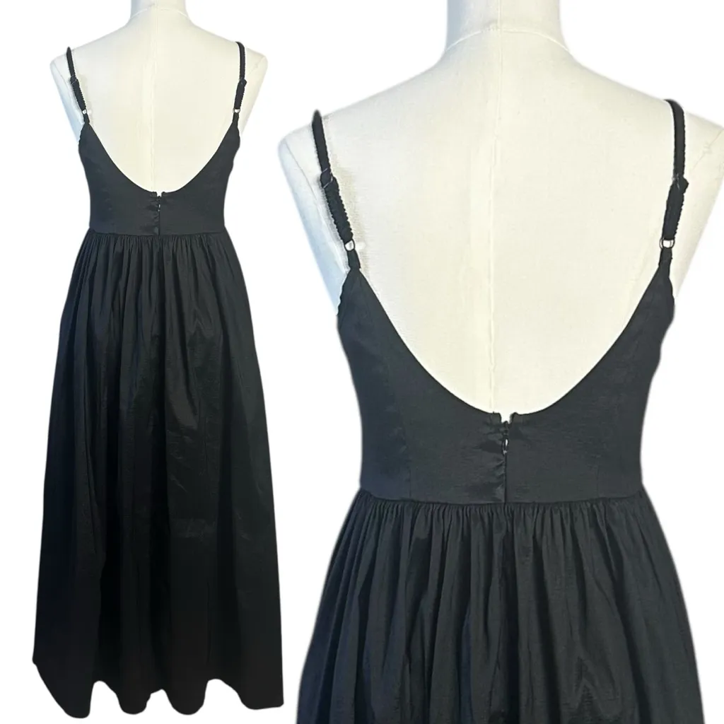 Free People For Love & Lemons Dainty Coquette Lace Doris Midi Dress Size Medium - Image 13