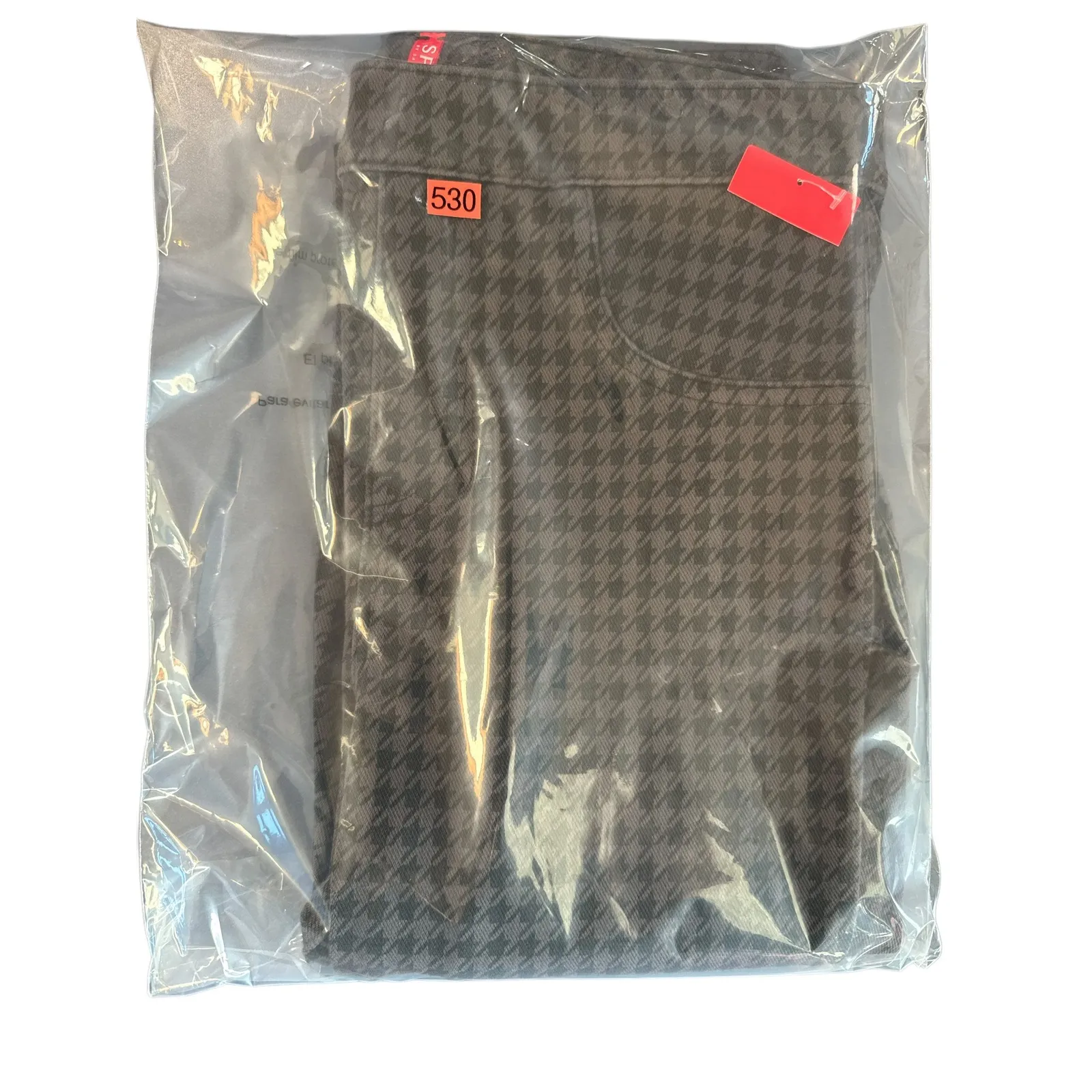 SPANX Jean-ish Ankle Leggings Jeggings Houndstooth Gray Black Shaping M NWT - Image 10