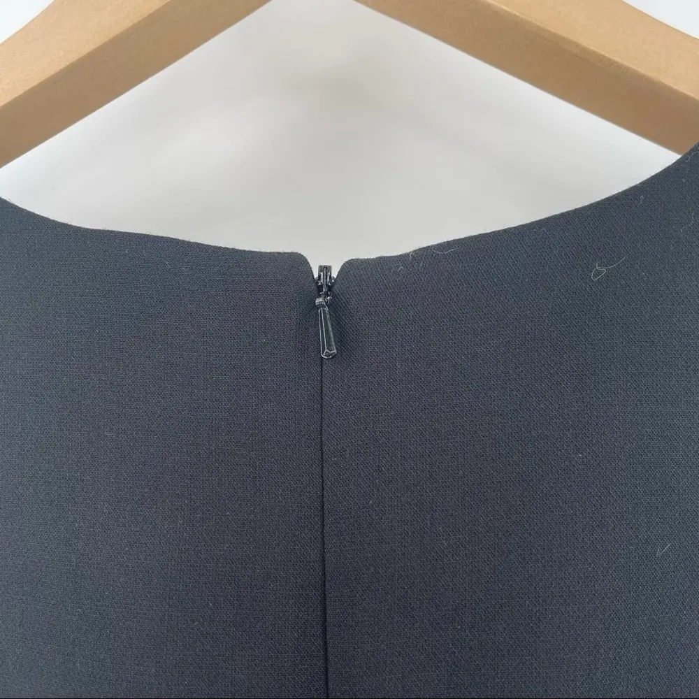 Black Halo Navy Blue/ Black Classic Dress Luxury Designer Modern Flare Size 2 - Image 8