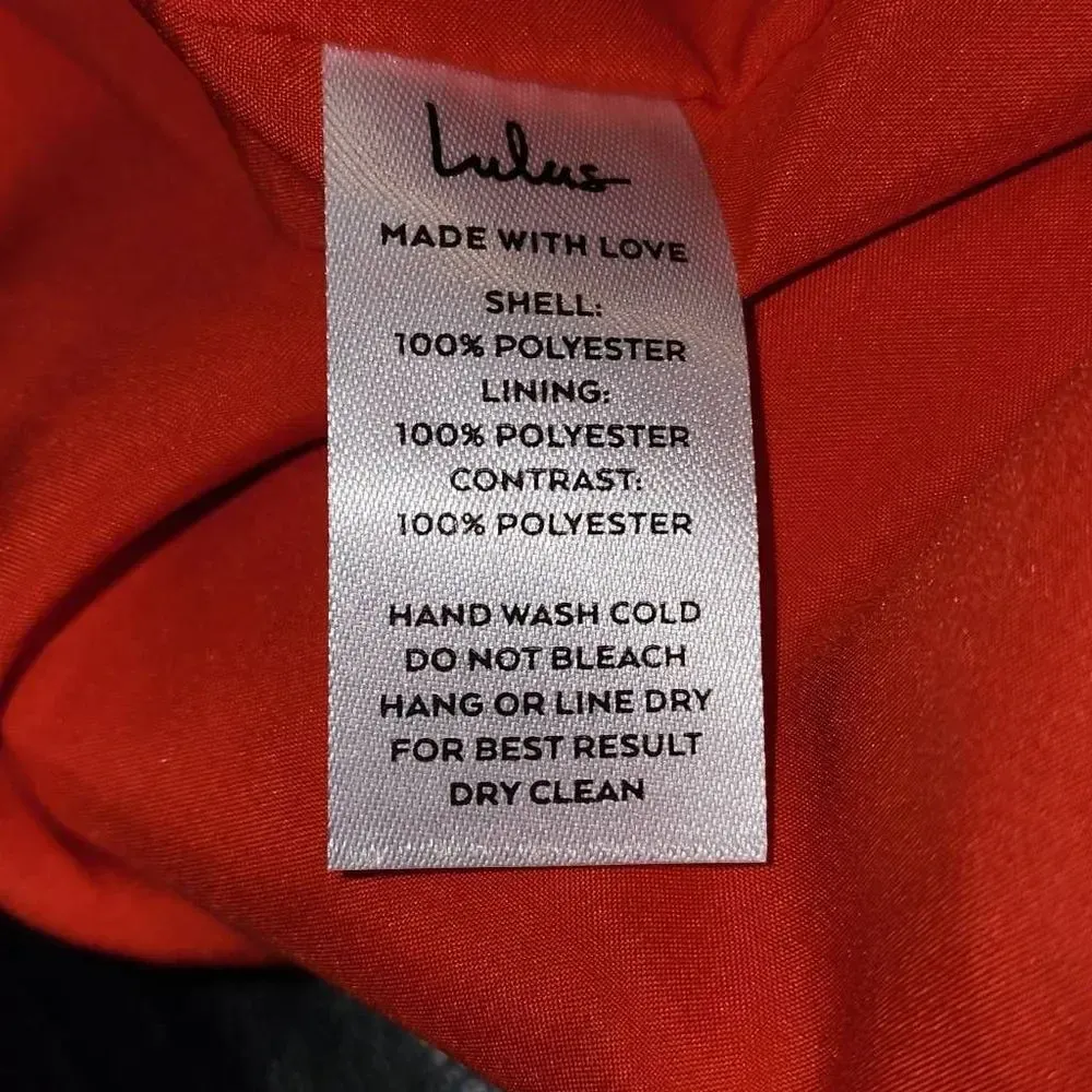 NWT Lulu's Womens Joyful Red Orange Multi Stripe Tie Back Mini Dress Medium New‎ - Image 4