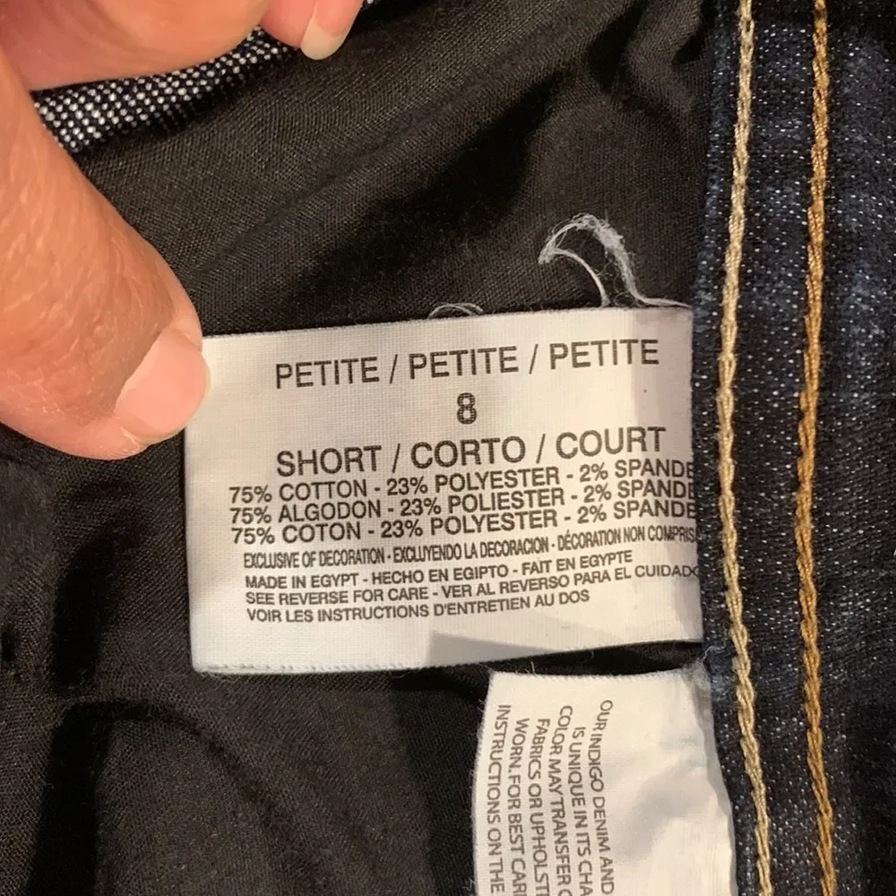 Women's VTG Vintage Gloria Vanderbilt Dark Denim Amanda Jeans Size 8P EUC #0760 - Image 8