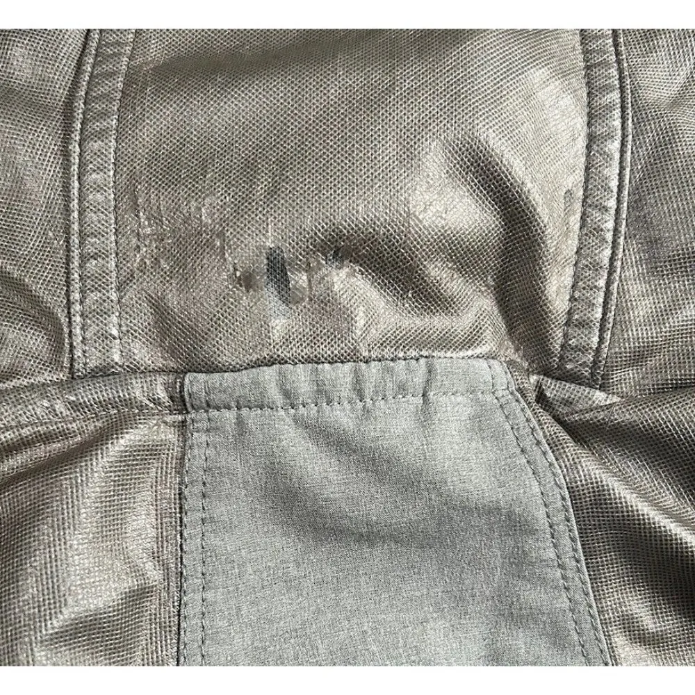 Nike Pro Running Jacket Womens Gray Red Hooded Full Zip Stretch Sz. S - Image 10