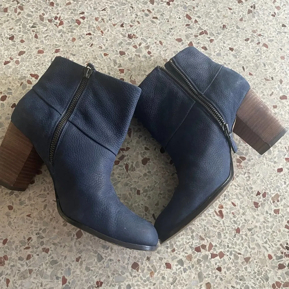 Cole Haan leather blue boots 8 - Image 8