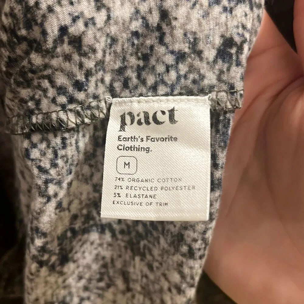 ✨HP✨PACT Apparel Women's Grape Leaf Snake Revive Flutter Sleeve Sz Medium Dress✨ - Image 9