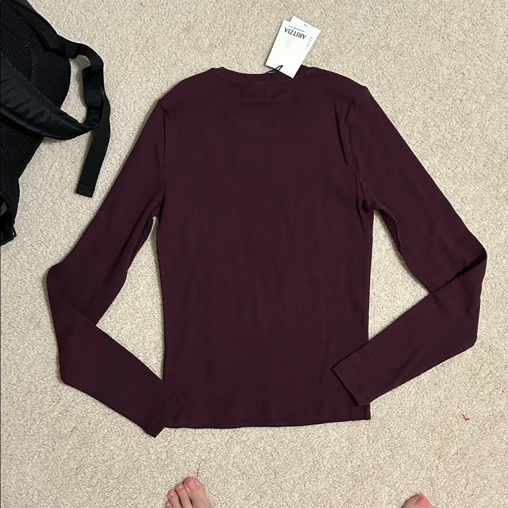 Aritzia  HomeStretch Rib Backbeat Longsleeve - Image 6