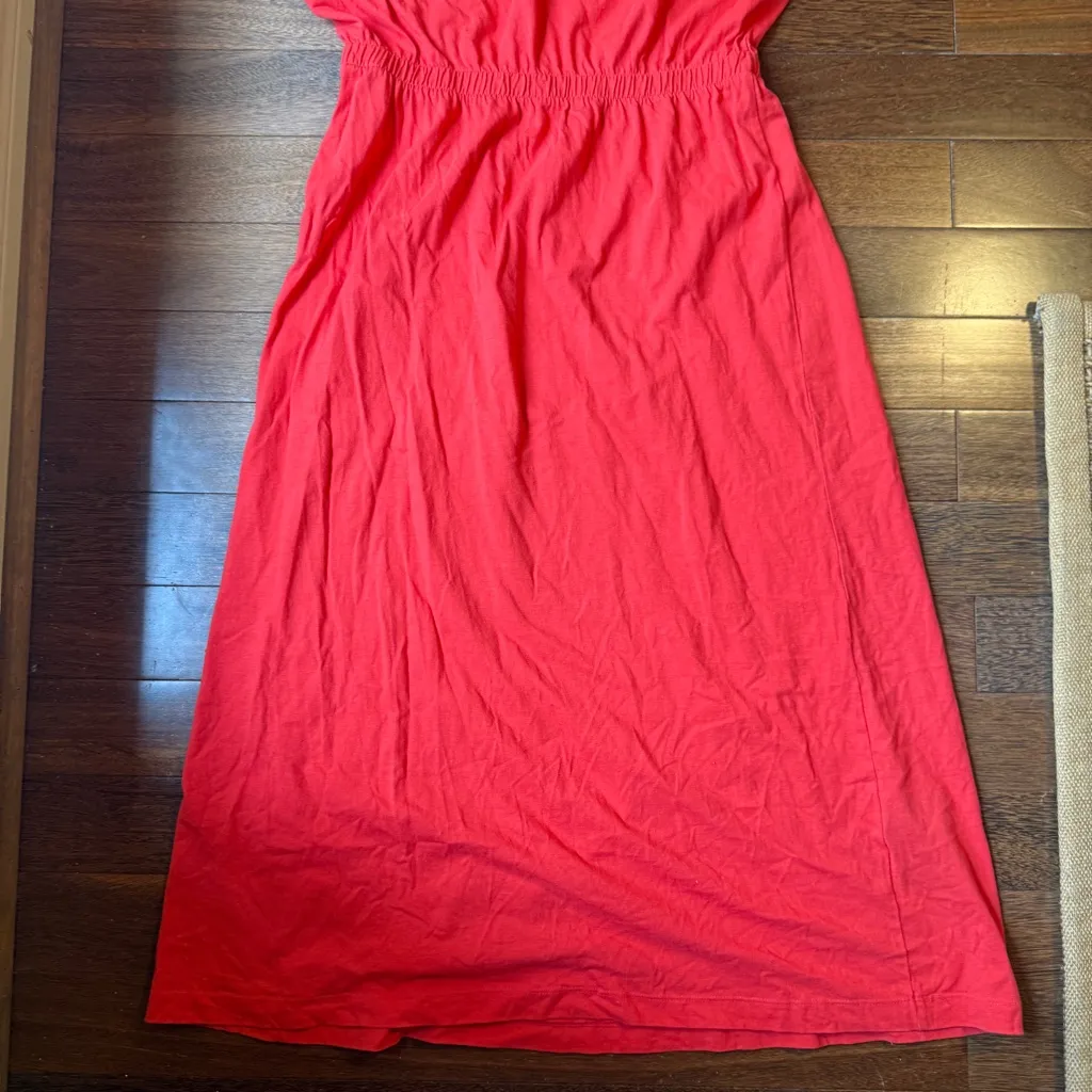 H&M Red Maxi Dress Size Medium - Image 3