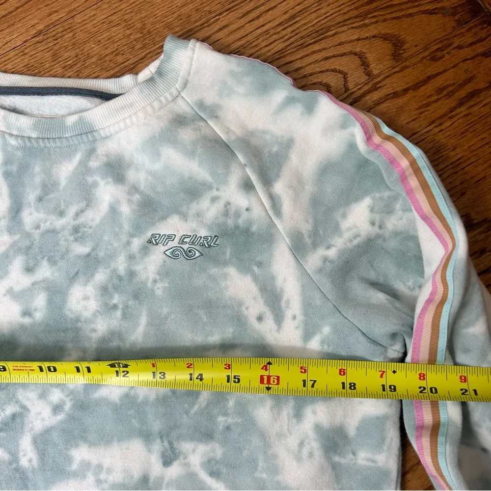 Rip Curl | Twin Fin Tie Dye Striped Logo Crewneck Sweatshirt Size XS - Image 12