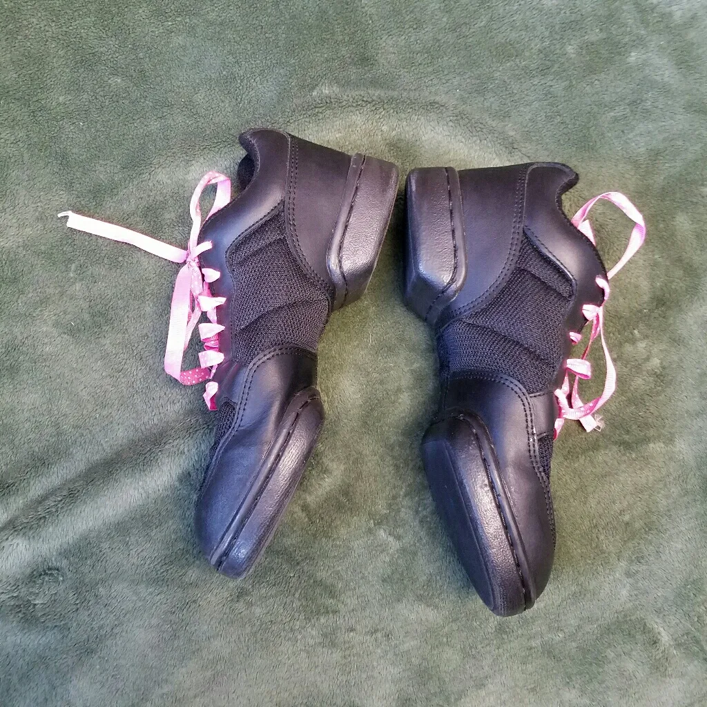 LEO'S Black Jazz Dance Shoes 8 - Image 2