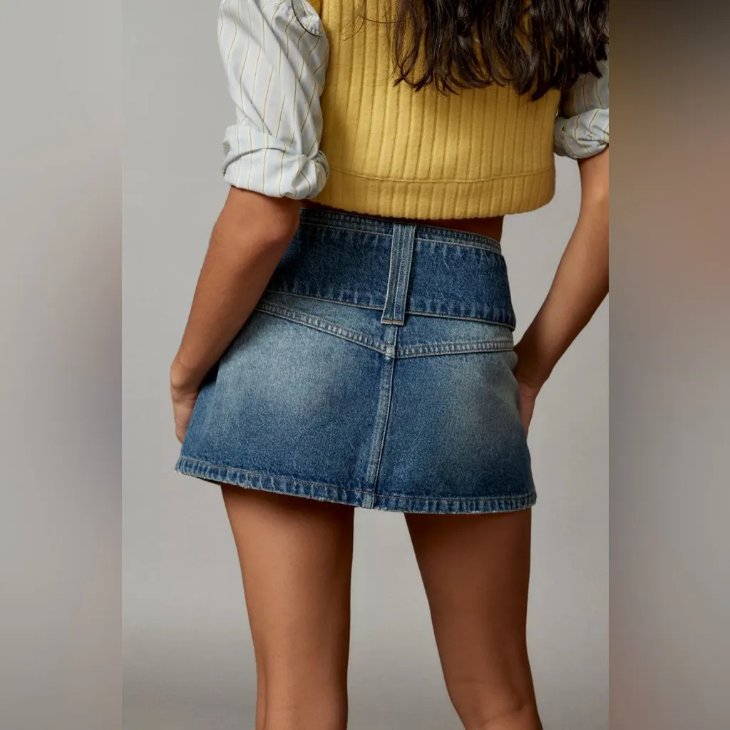 BDG Urban Outfitters Denim Micro Mini Skirt | Jean Mini Skirt | Size Large - Image 2