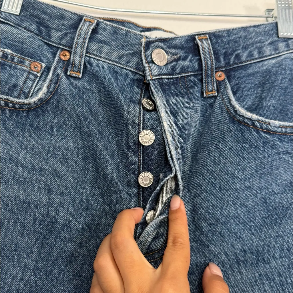 AGOLDE Dee shorts Denim Blue Distressed - Image 5