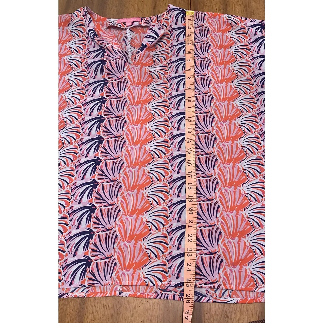 Simply Southern Lightweight Shell Tunic Blue Med Coastal Resort Wear Beach Vacay - Image 11