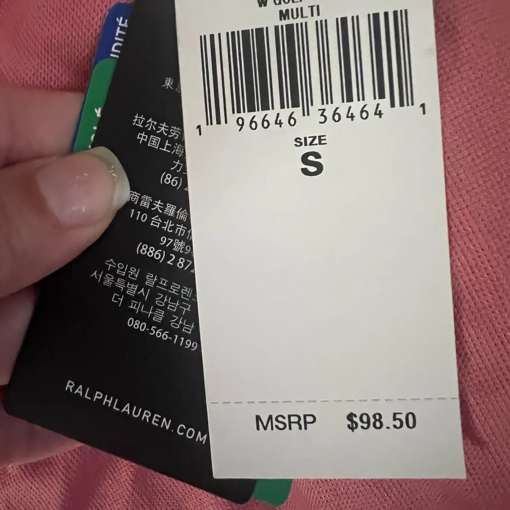 RLX Ralph Lauren Women's Tour Pique Sleeveless Golf Shirt Size small NWT - Image 8