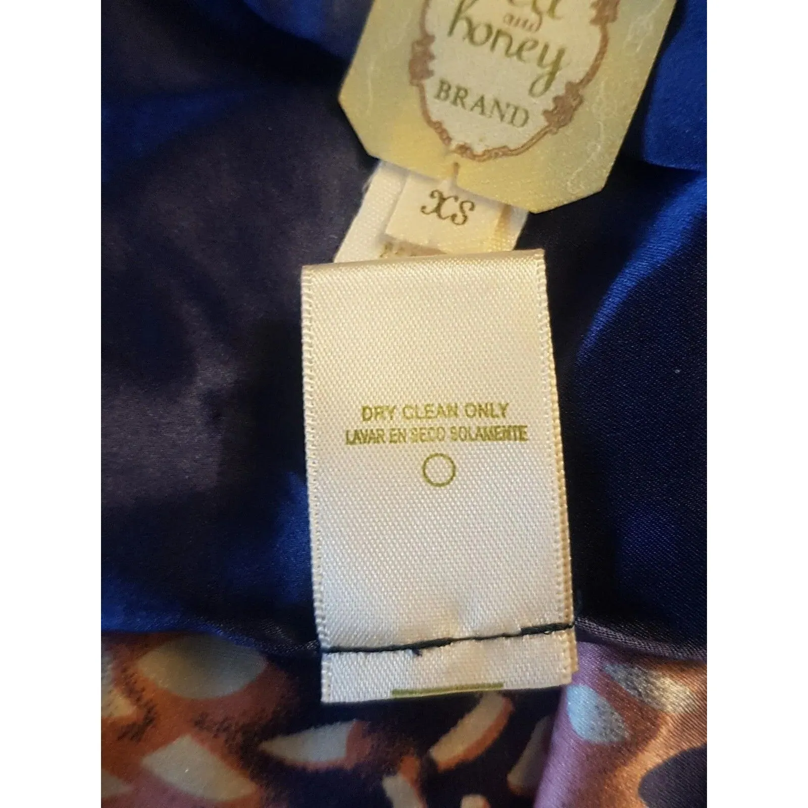 Tea And Honey Womens Blouse Sz XS Floral 100% Silk Pastel Cottage Cottagecore - Image 13