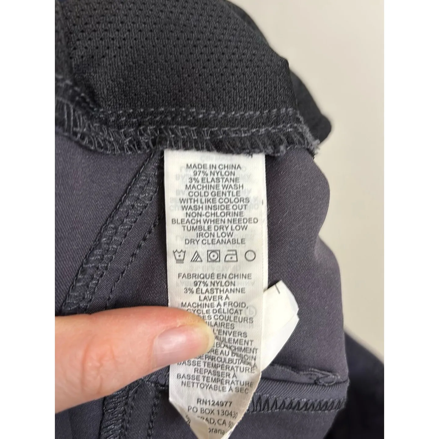 Prana Pants Womens 6 Short 6S Gray Halle Roll Up Hiking Travel Stretch Nylon - Image 4