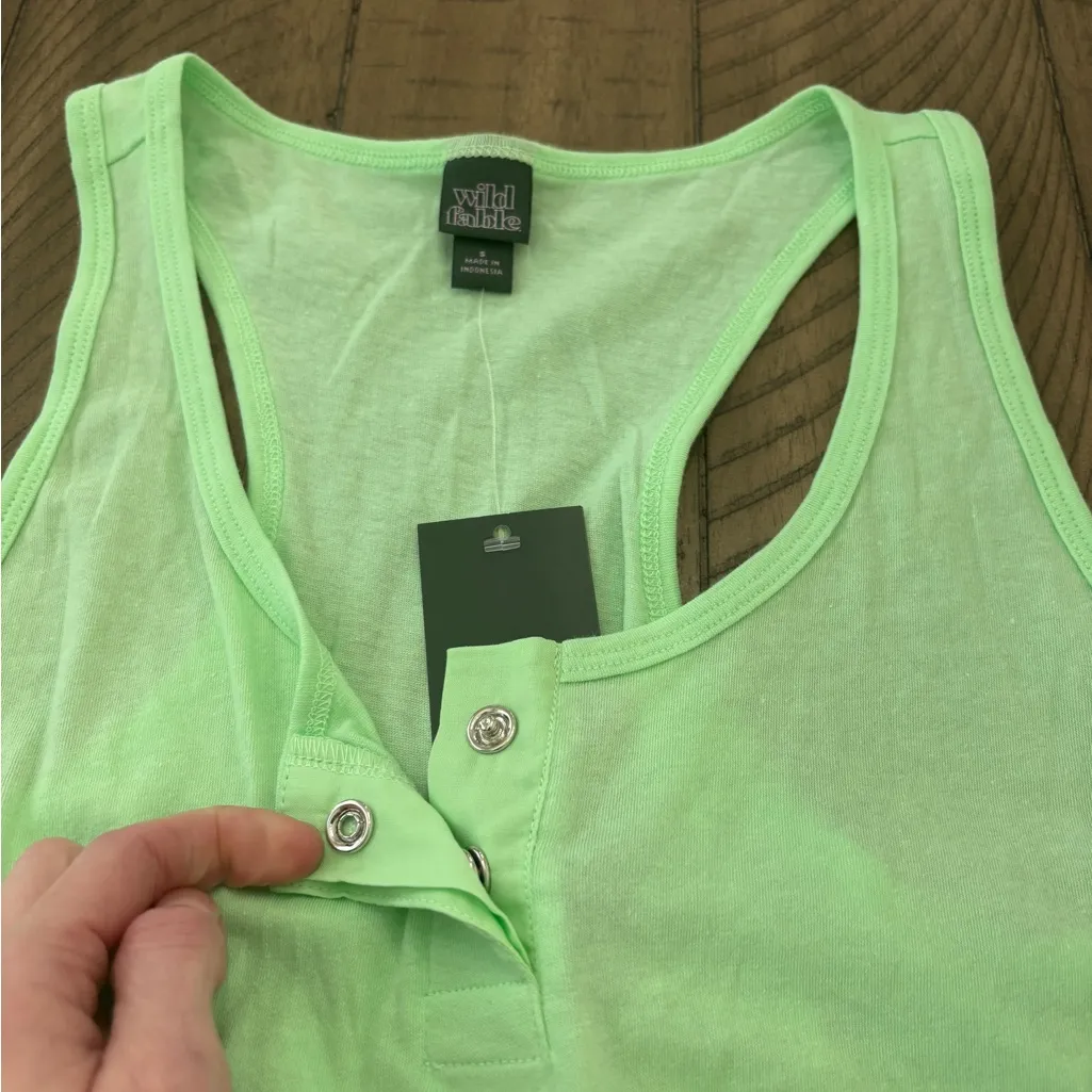 Wild Fable Light Green Tank Top - Image 3