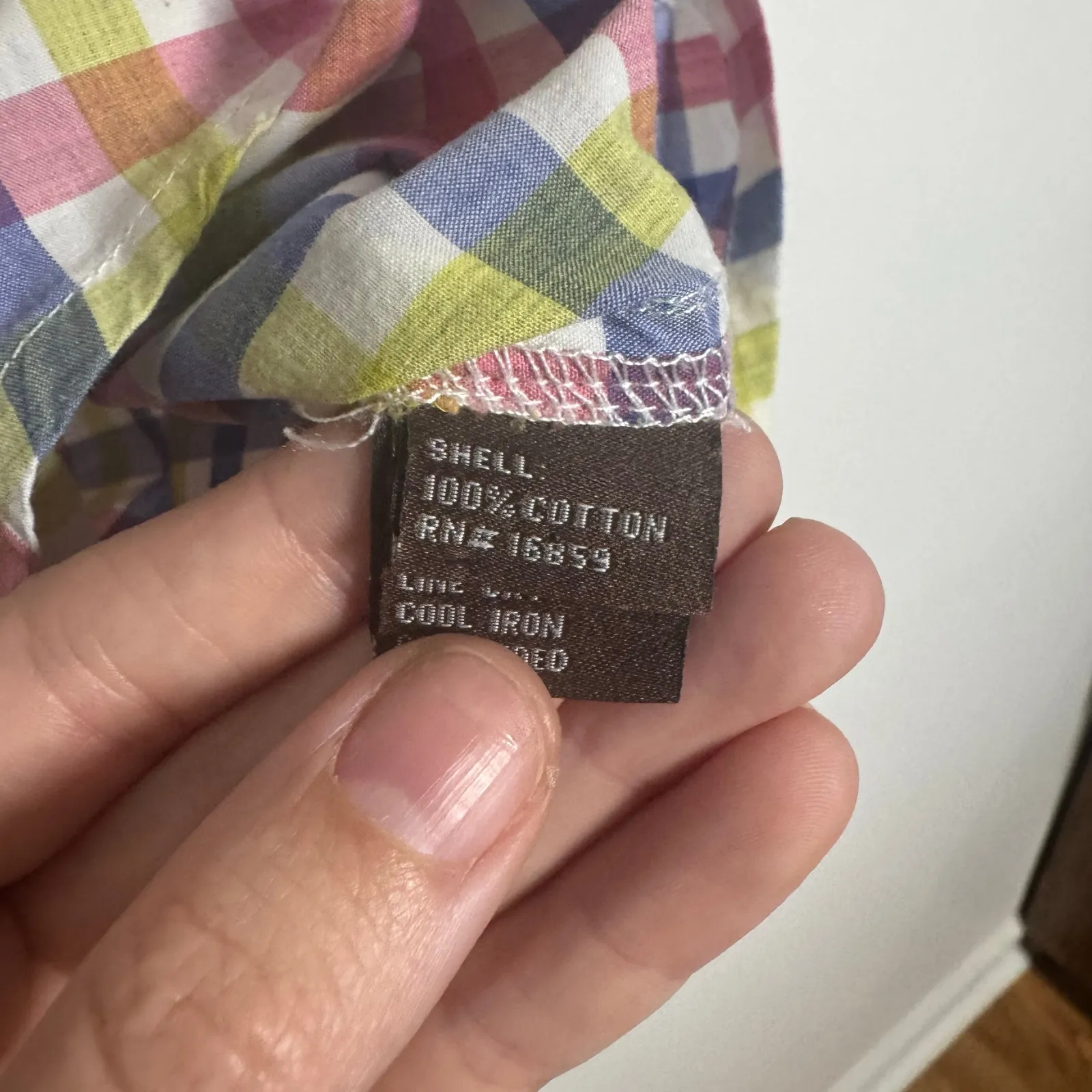 J. McLaughlin Button Up Shirt Top Women 4 Colorful Plaid Cotton Preppy Modest - Image 5