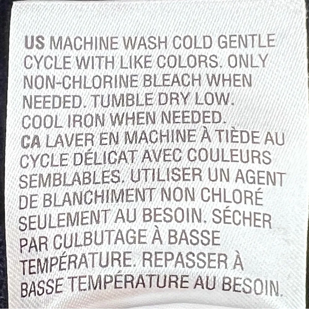 Maison Jules Large Long Sleeve Open Front Navy Blue Lightweight Sweater Pockets - Image 11