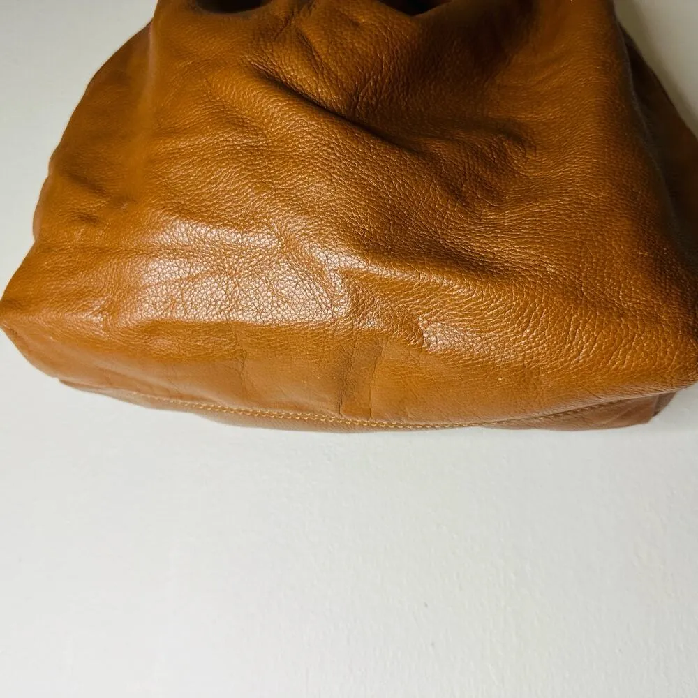 MICHAEL KORS Women's Jetset Brown Leather Gold Chain Handle Shoulder Bag - Image 7