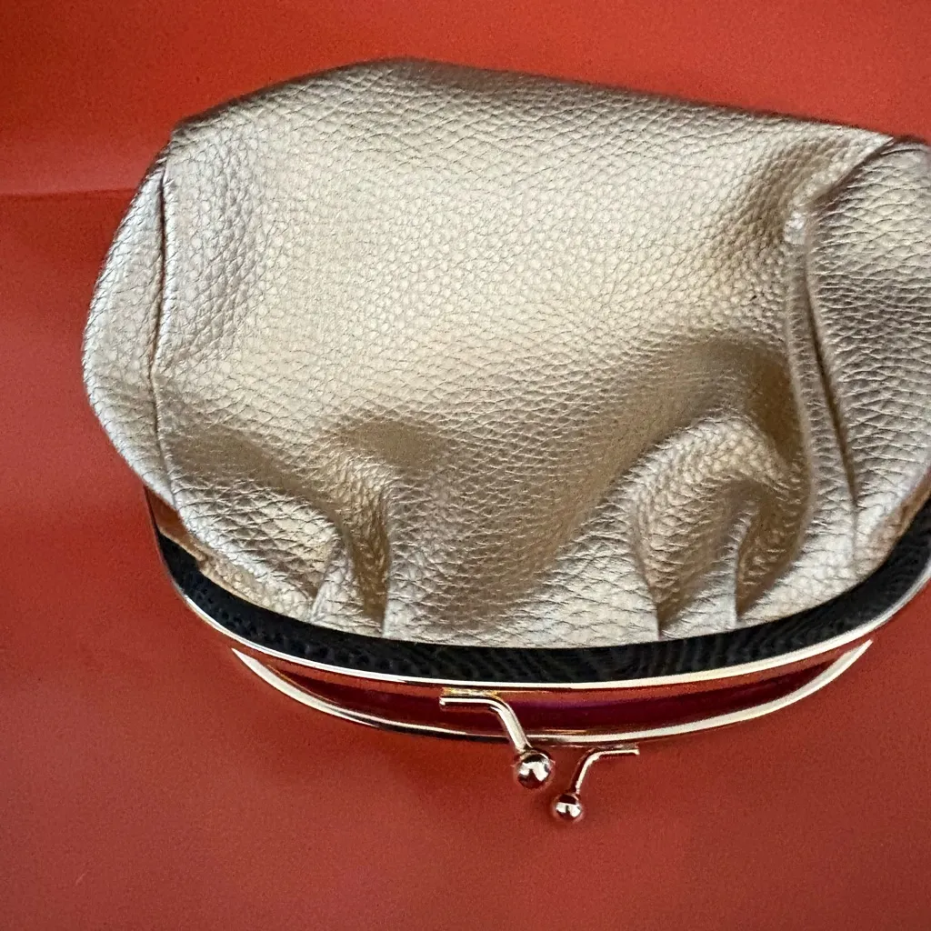 Victoria's Secret Metallic Gold Wristlet - Image 5