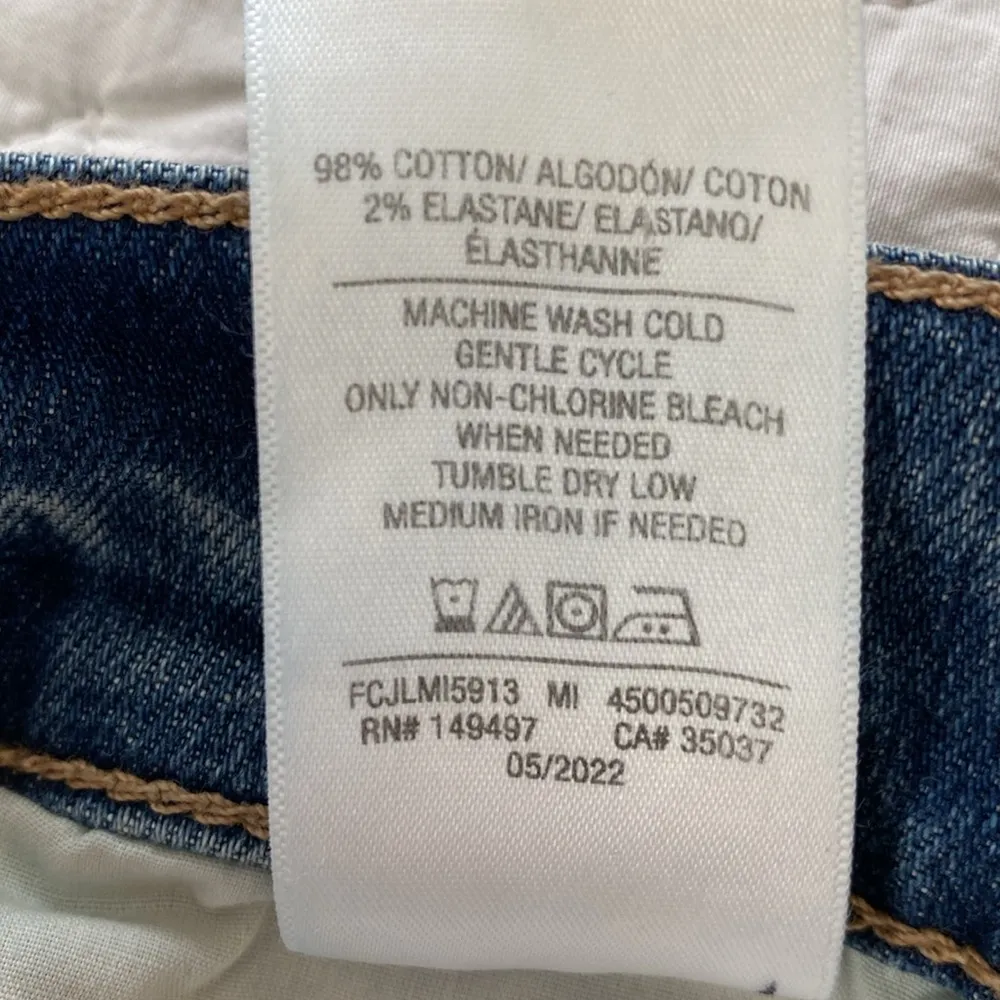 Favorite Daughter The Valentina Super High Rise Cigarette Ankle Jeans Size 34 Blue - Image 13