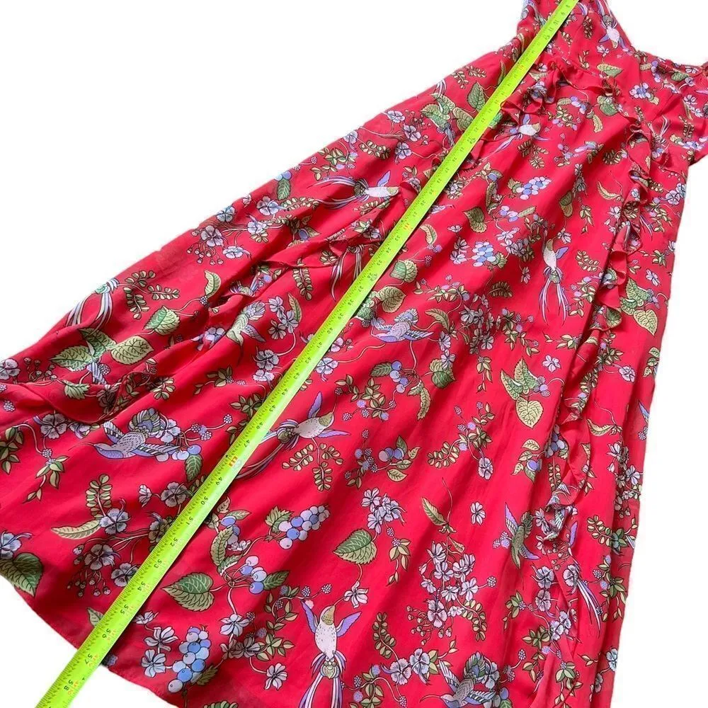 Nanette Lepore Paradise Dreaming Floral Hummingbird Print Maxi Dress - Image 12