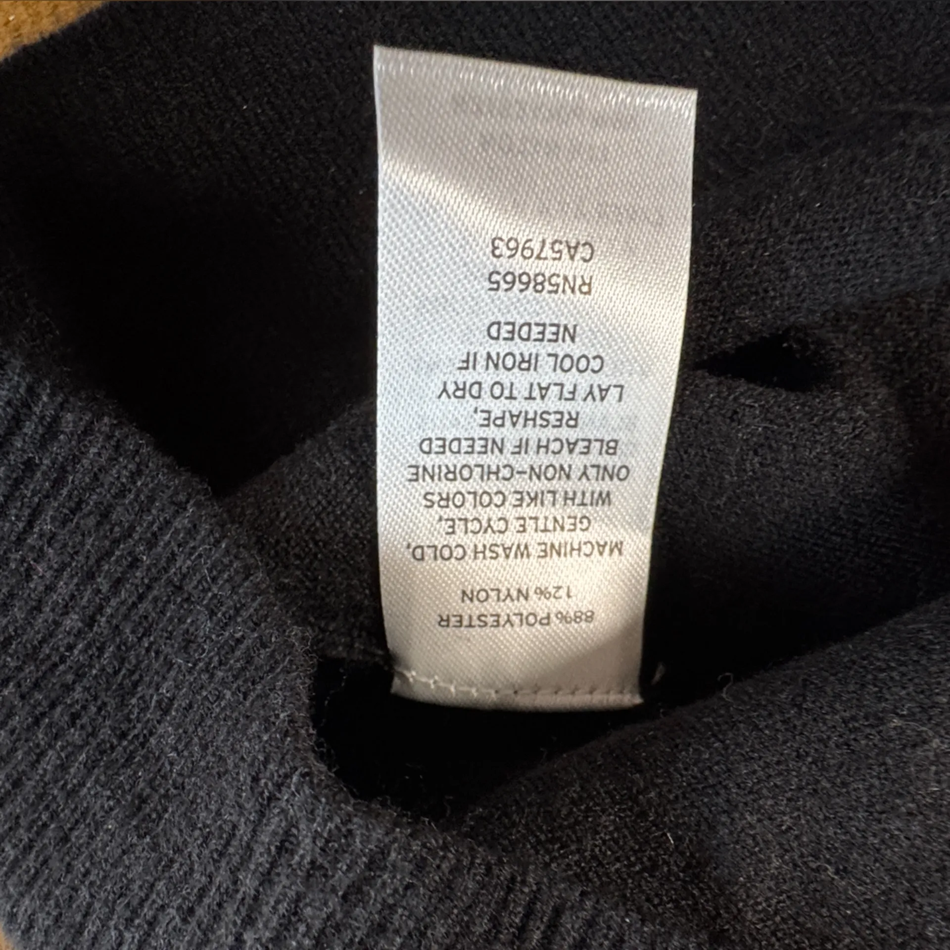 Nordstrom Sweater Crewneck Knit Black Business Casual Neutral - Image 3