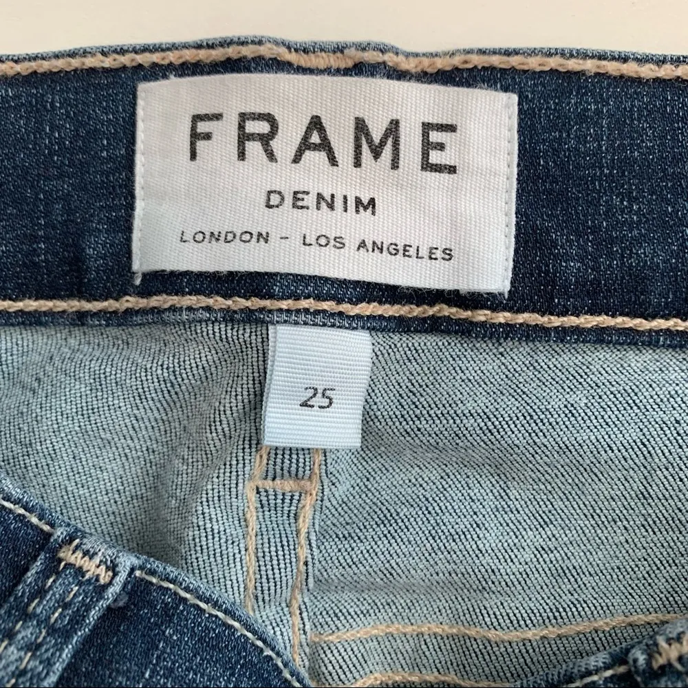 EUC Frame Le High Skinny Rhoads Wash Jeans Size 25 - Image 5