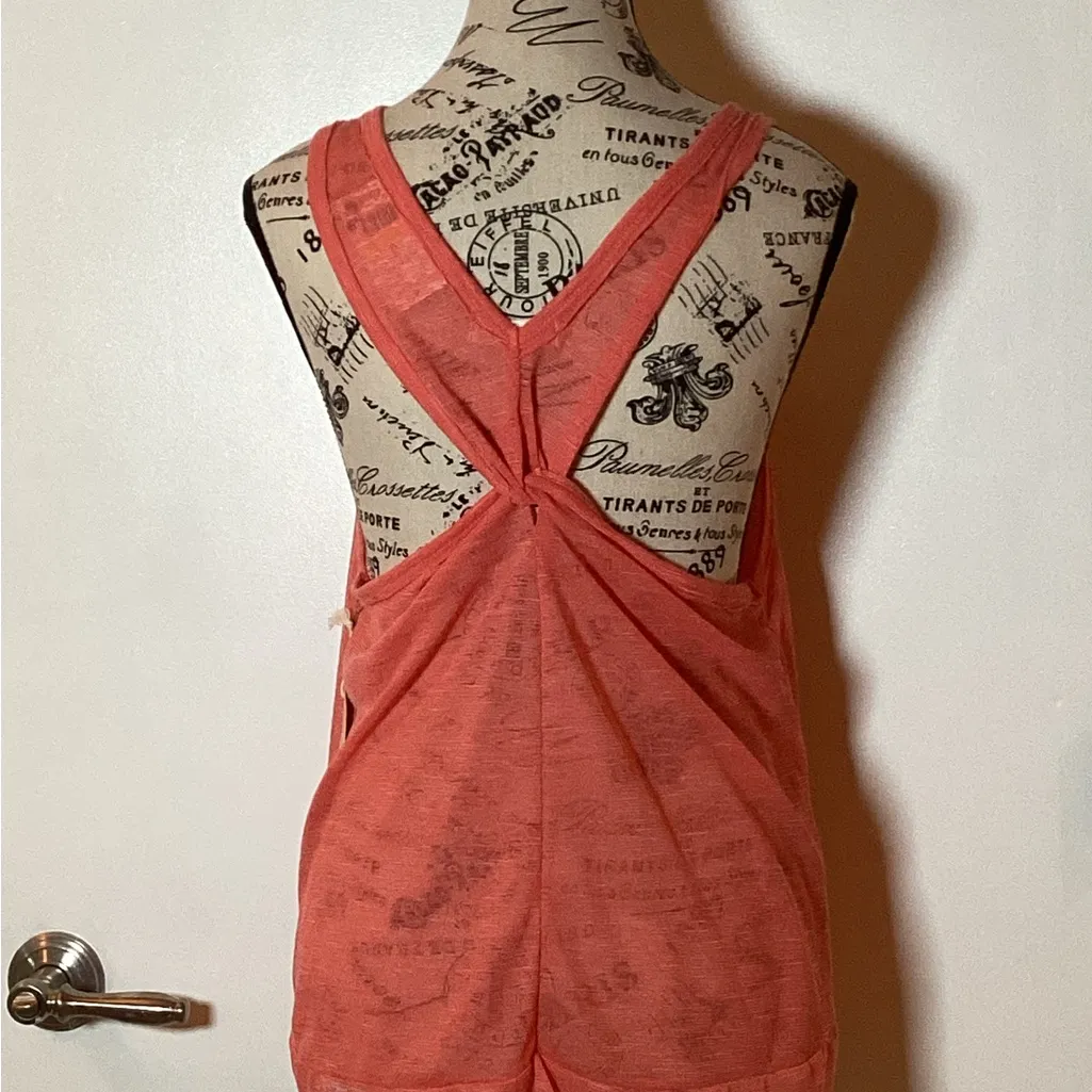 🧡 NWT 🧡TAYLOR & SAGE CORAL TWISTED BACK PULLOVER TANK Sz. MED - Image 4